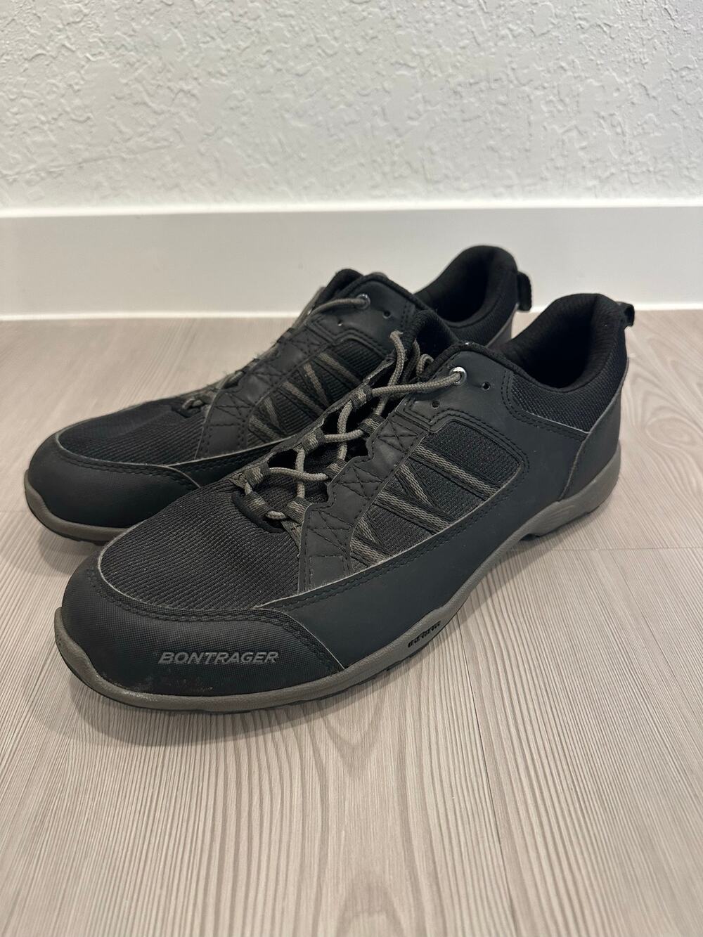 Bontrager Cycling Biking Lace Up Shoes Men 11 Black Active Triathlon Clip In